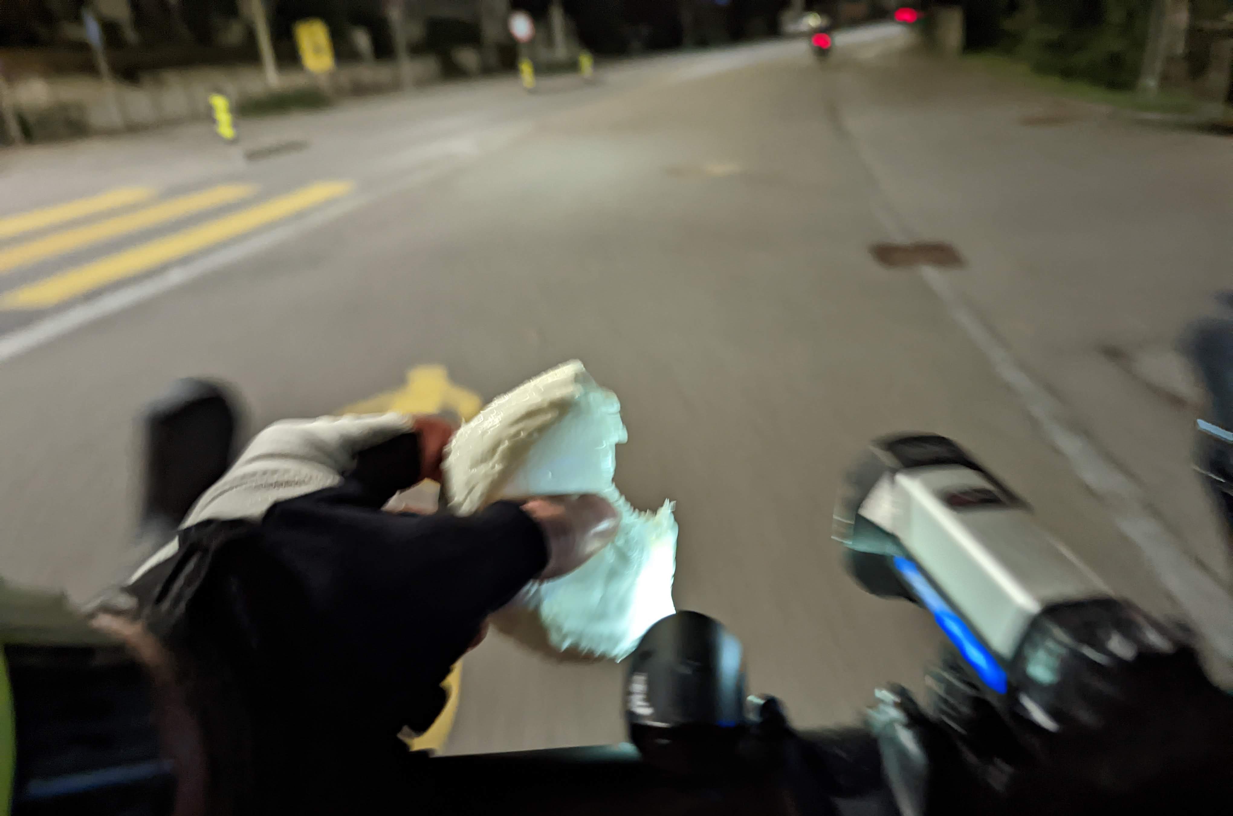 Mozzarella on the bike