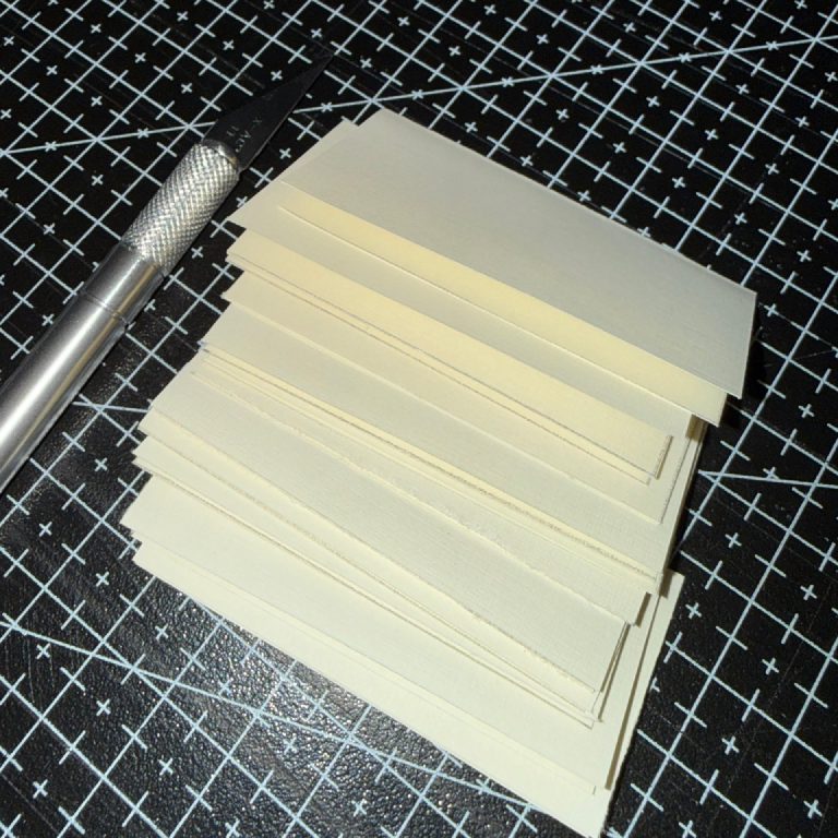 The folded sheets before gathering them into signatures.