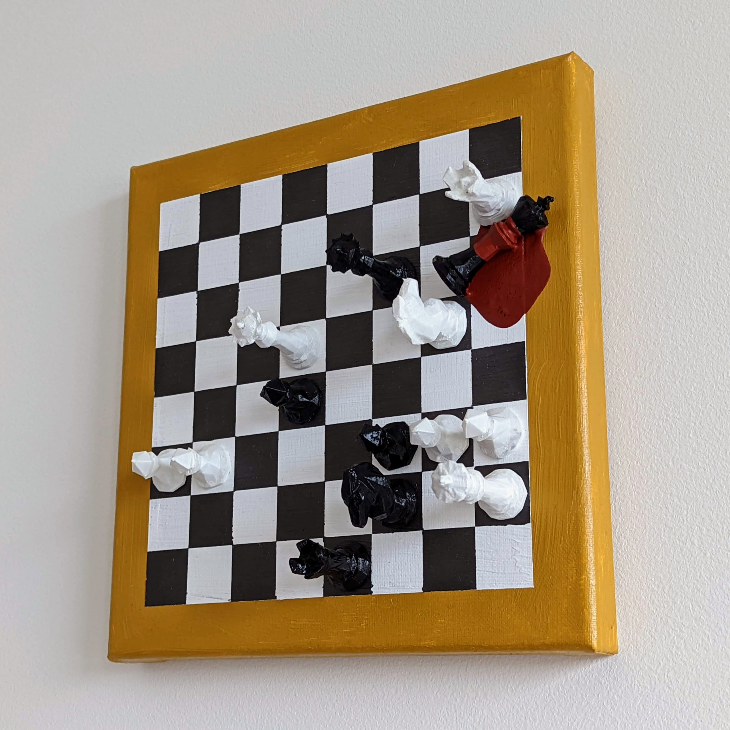 Chess Gift Deep Blue Vs Gary Kasparov Chess Framed Art 